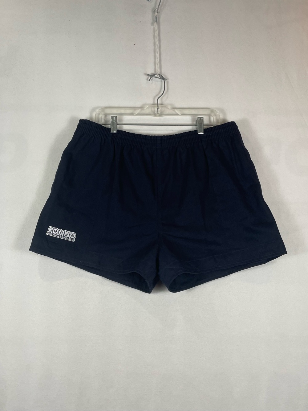KONNO Performance RUGBY Wear Navy Shorts Heavy Cotton Drawstring Sz 2XL 2.75"